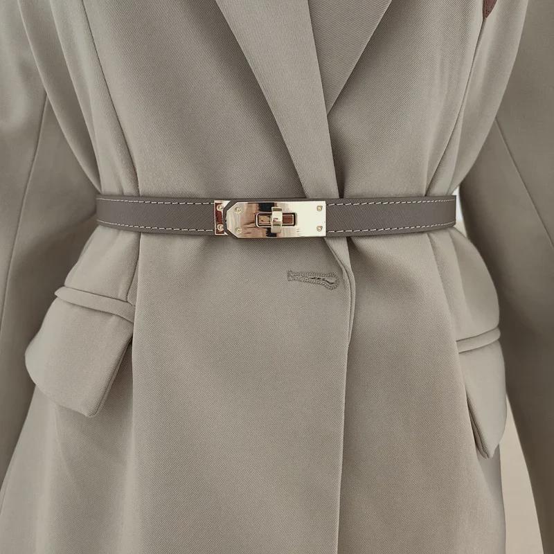 Женский ремень из натуральной кожи: Модный японский и корейский стиль для джинсов и рубашек