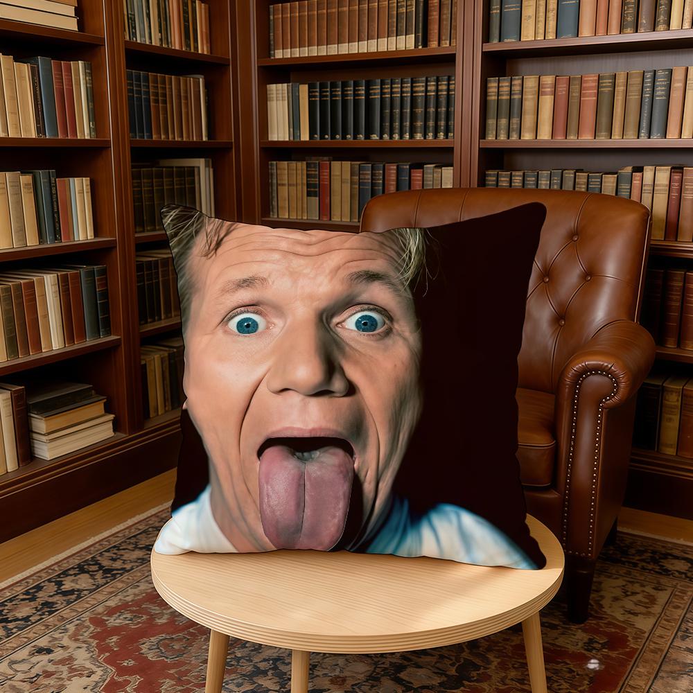 Chef Funny G-Gordon Ramsay cushion cover Home Office Birthday Anniversary Gifts Soft Skin Friendly Cushion Cover