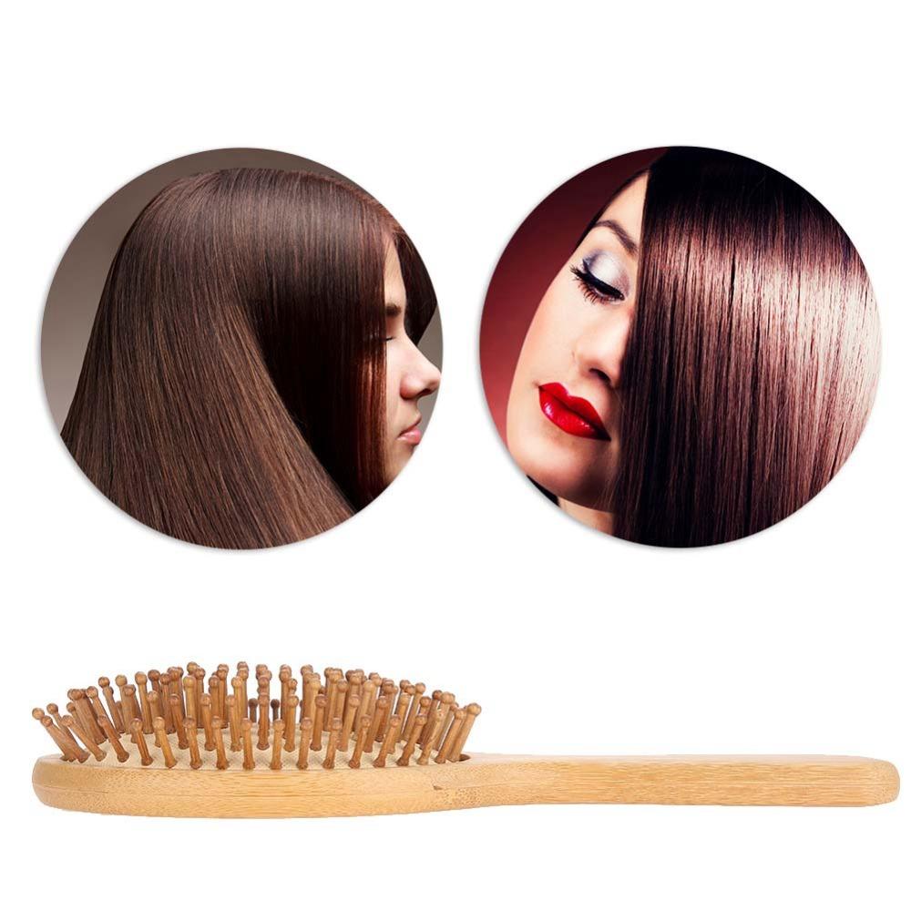 Portable Solid Wood Hair Massage Comb Promote Blood Circulation Scalp Massage Comb Hair Care