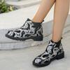 Women's Shoes 2024 Hot Sale Plus Size Women's Boots Fashion Printing Modern Boots Women High Quality Slip-on Naked Boots Zapatos