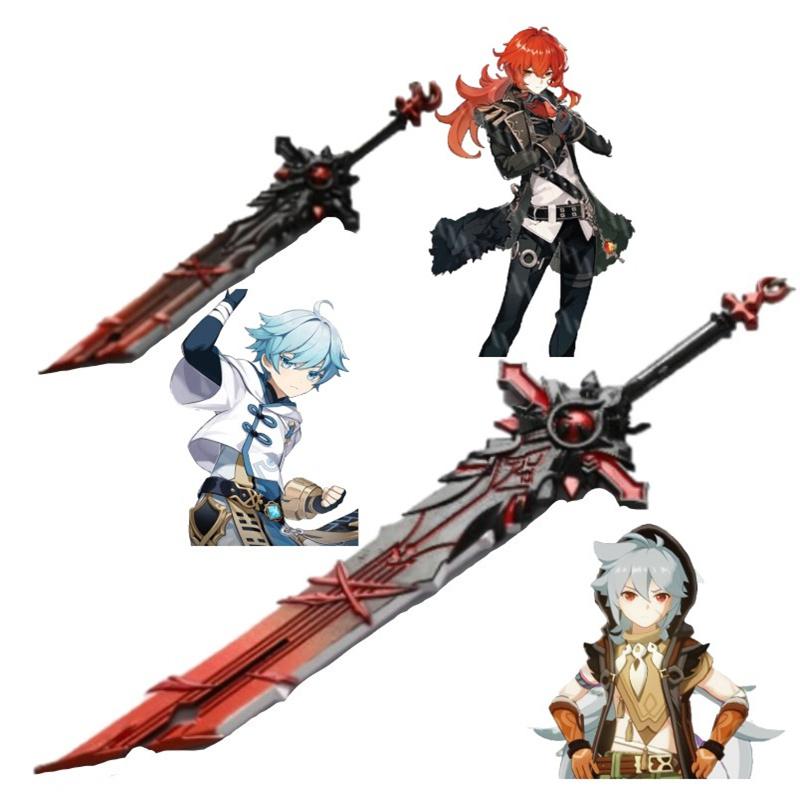 Брелок Genshin Impact с мечом Genshin Косплей Оружие Skyward Blade Брелок