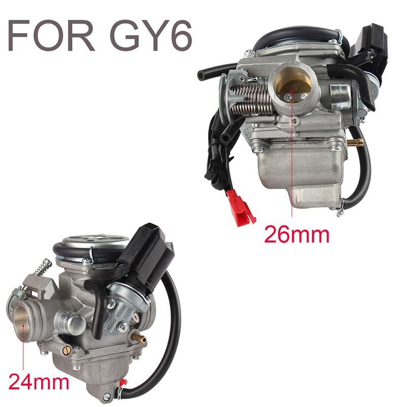 24 мм 26 мм Карбюраторный подсос PD24J PD26J для мотоциклов Honda GY6 125cc 150cc Скутера Квадроцикла 4-тактный