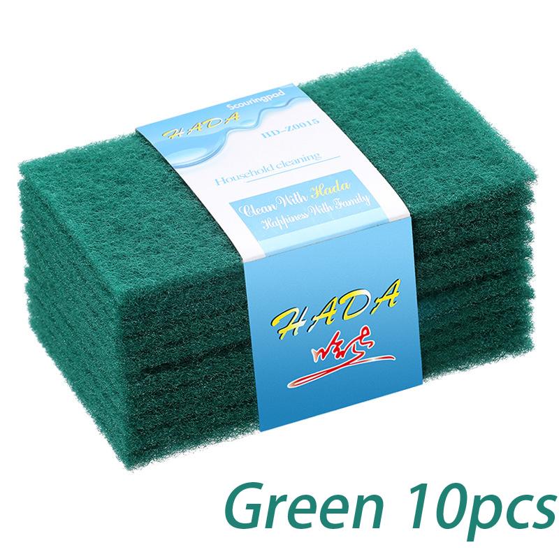 10/20/30PCS Scrub Pads Household Kitchen Oil Removal Dishwashing Pot Pads Scratch Free Multipurpose Reusable Cleaning Dishrag