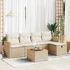 VidaXL Garden Lounge Set with Cushions 6 Pcs Beige Braided Resin 3325908