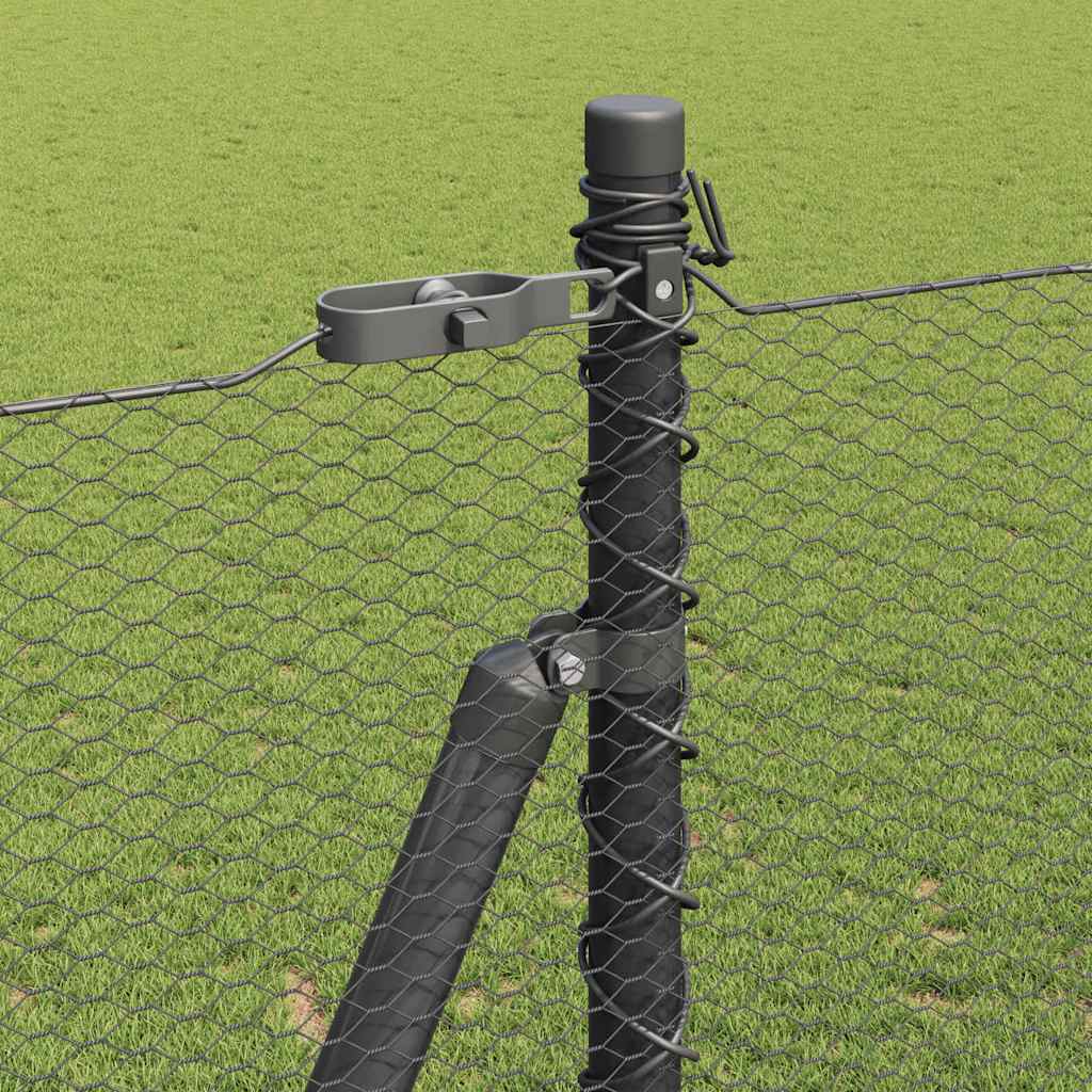 Welded Wire Fence with Concrete Foundation 10 x 1.4 m (W x H)