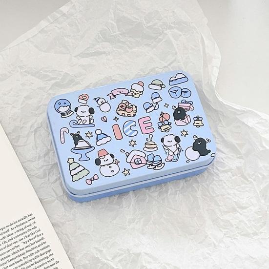 Коробка для хранения конфет, шоколада, печенья, органайзер с рисунком щенка, устойчивая к ржавчине, не деформируется