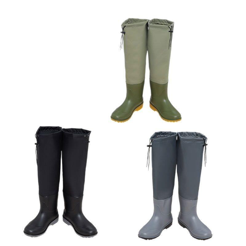 Водонепроницаемые Нескользящие Кожаные Вейдерсы с Толстым Высоким Верхом для Верховой Езды