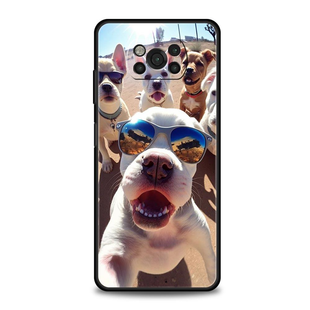 Animal selfie art Phone Case For For Xiaomi Poco X6 X5 Pro X4 X3 NFC F5 Pro F4 F3 GT M5 M4 Pro 5G M3 C51 C50 C55 Soft Cover