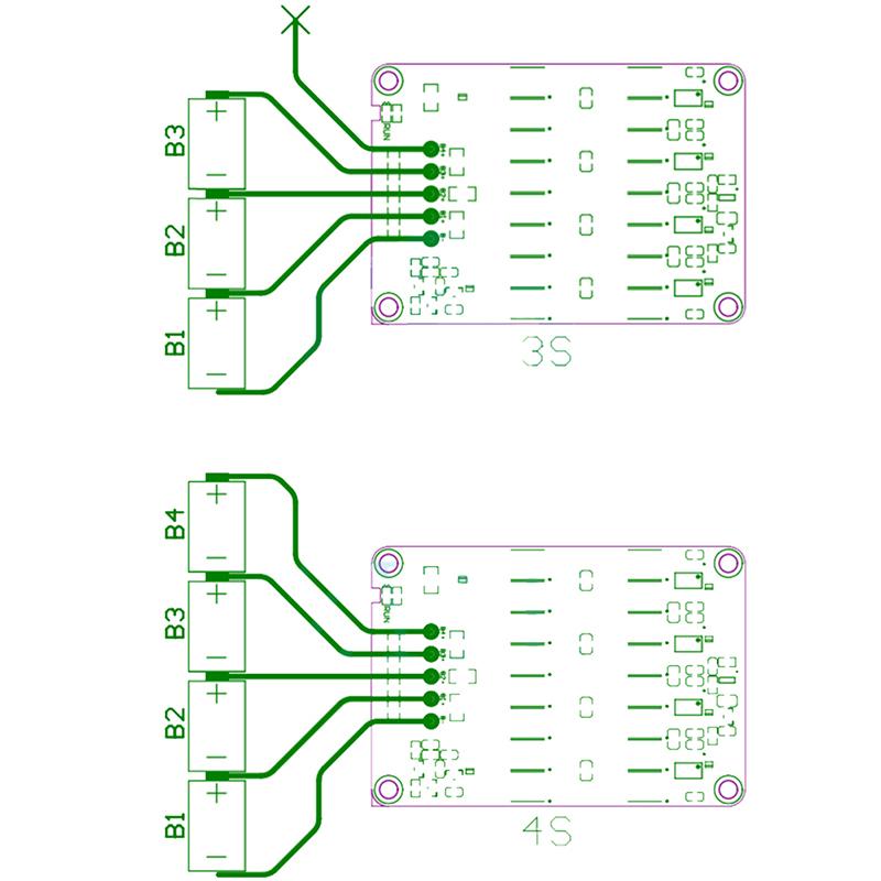 Активный балансир BMS 2S 3S 4S 1,2A для LiFePO4 Lipo Li-ion Литий-ионных Аккумуляторов, Модуль выравнивания энергии, Индуктивная версия