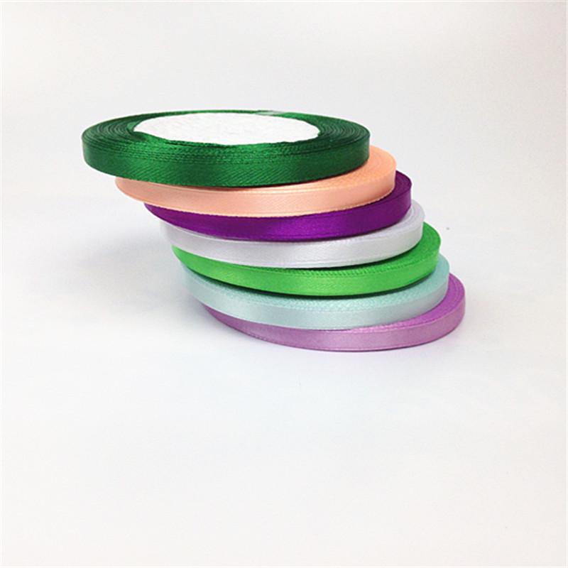 0.6см Белая атласная лента с розой для DIY украшения торта