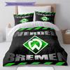 Постельное белье с узором SV Werder Bremen Пододеяльник Наволочка Домашний Декор Подарок (1 пододеяльник + 2 наволочки, без наполнителя)