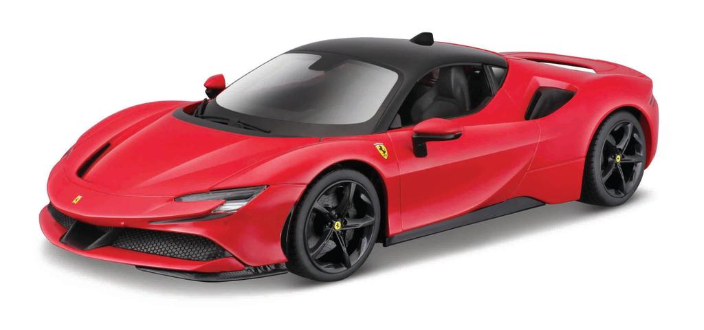 Bburago Ferrari SF90 Stradale Bburago Ferrari SF90 Stradale гоночный спортивный автомобиль литой автомобиль модель мини-автомобиля 1/18 1/18