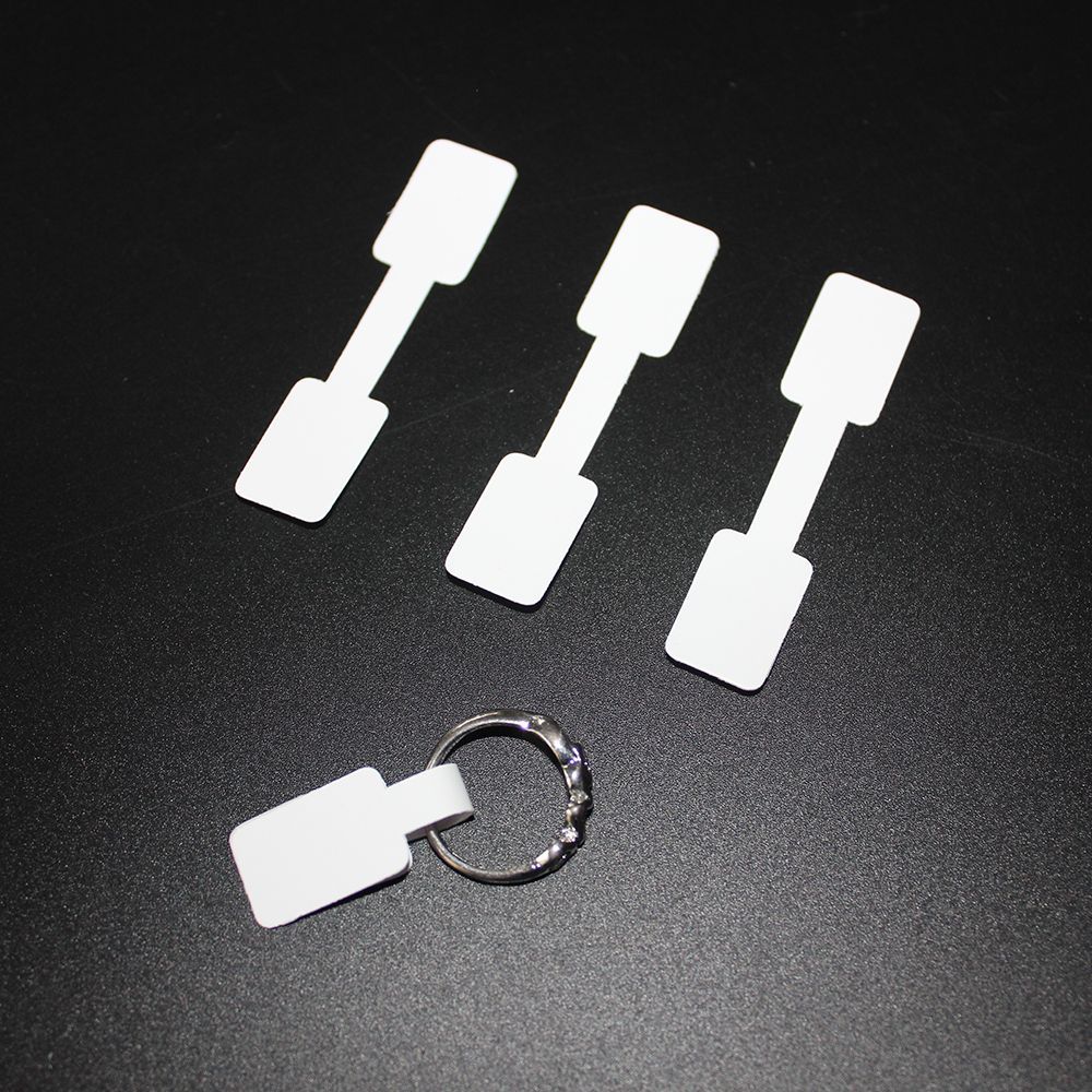 White Jewelry Sticky Bracelet Stickers Paper Price Labels Display Tags Ring Sticker Hang Size