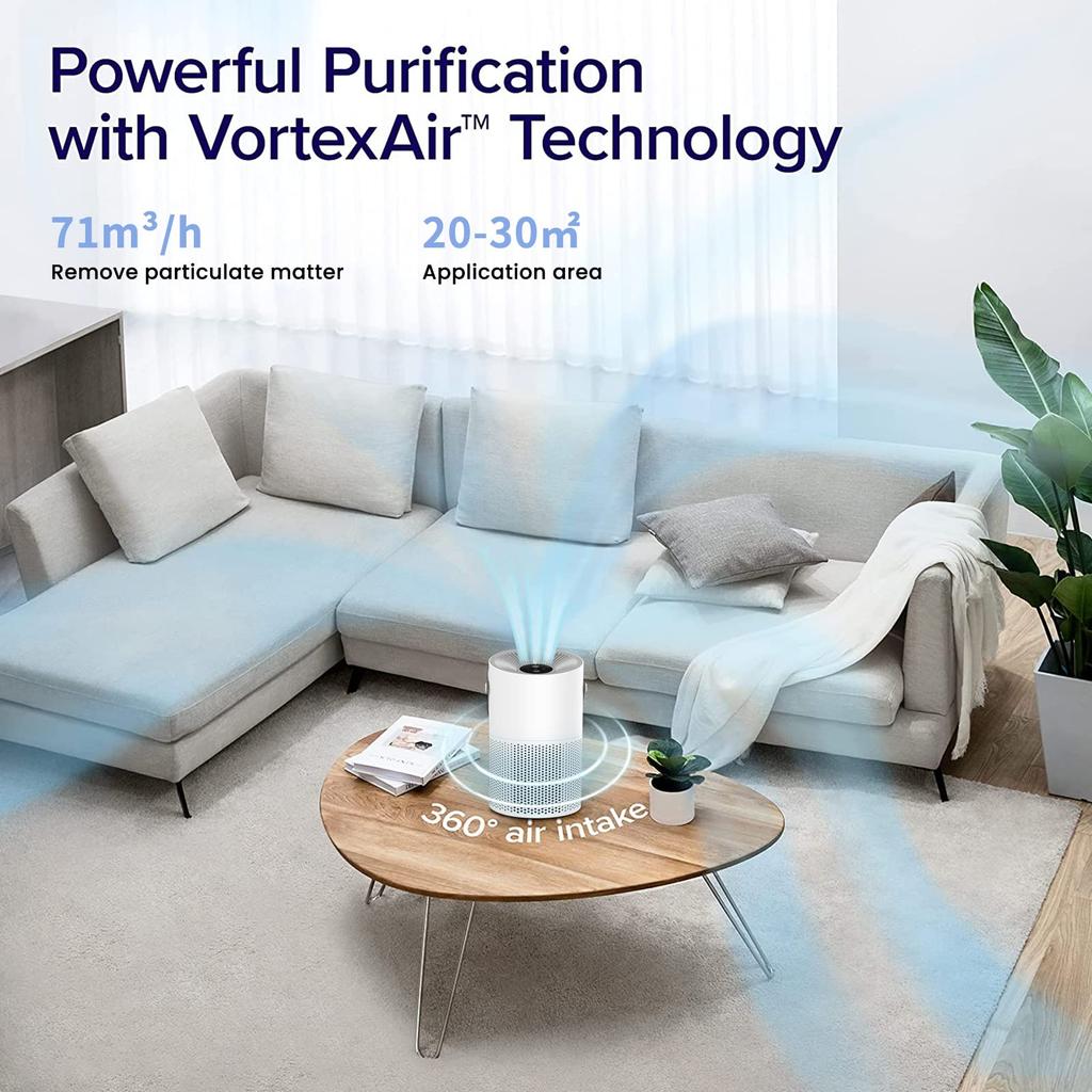 Очистители воздуха для спальни дома, 4-слойный тихий воздушный фильтр для пыли, дыма, пыльцы, шерсти домашних животных, волос, запаха, маленький очиститель воздуха для офиса, гостиной