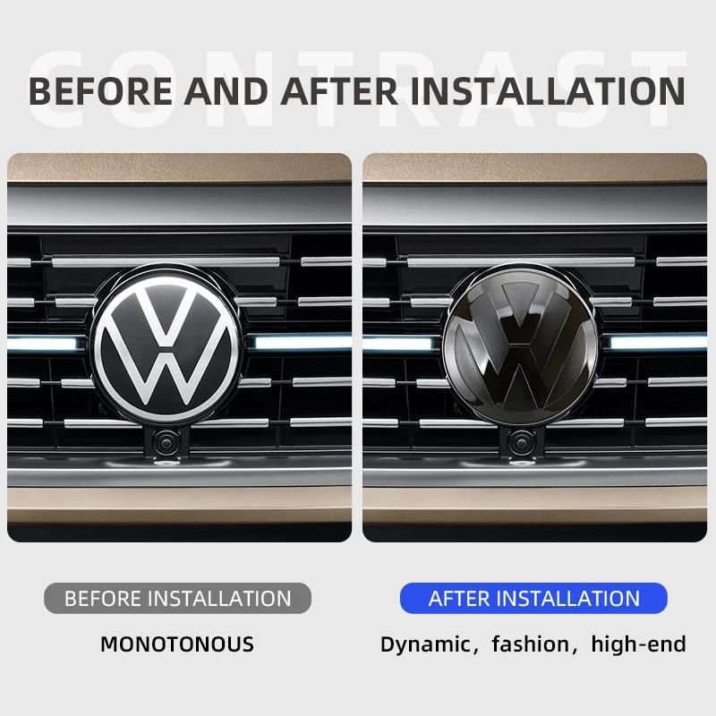 CJOZW1 Not Affect ACC Front Grille emblem logo Cover Or Rear Trunk Lid Cover For VW Golf MK6 7 Polo Passat B6 Variant CC Tiguan Atlas