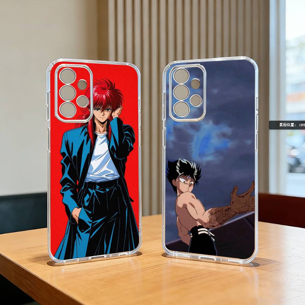 Аниме Y-Yu Yu H-Hakusho крутой Чехол для телефона Для Samsung S25,S24,S21,S22,S23,S30,Ultra,S20,Plus,Fe Прозрачная крышка