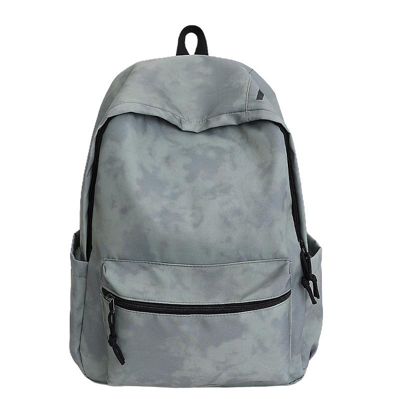 Школьная сумка1011 новый тренд темный узор большая вместимость школьная сумка однотонный буква повседневный рюкзак простой и легкий корейский рюкзак