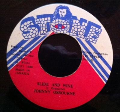 7-дюймовая пластинка JOHNNY OSBOURNE - Slide And Wine NONE Stone 1988 Ямайка Регги, Ска и Даб Б/У