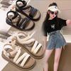 21-35 Baby Girls Korean Style Plain Sandals Kids White Shoes