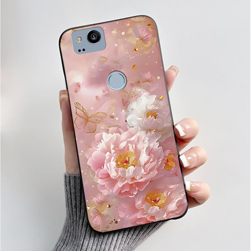 Чехол с рисунком для Google Pixel 2 XL Pixel2 Funda Мягкий силиконовый чехол для Google Pixel 1 XL Pixel1 Cover Милый цветочный чехол Coque