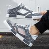 Мужская спортивная обувь, повседневная обувь для скейтбординга, летние дышащие студенческие серые кроссовки для бега, большие размеры