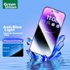 Закаленное стекло с защитой от синего света для экрана iPhone 14 Pro Max, Полное покрытие, Защита от синего света, Пыли, Ударопрочное для iPhone 14 Pro Max