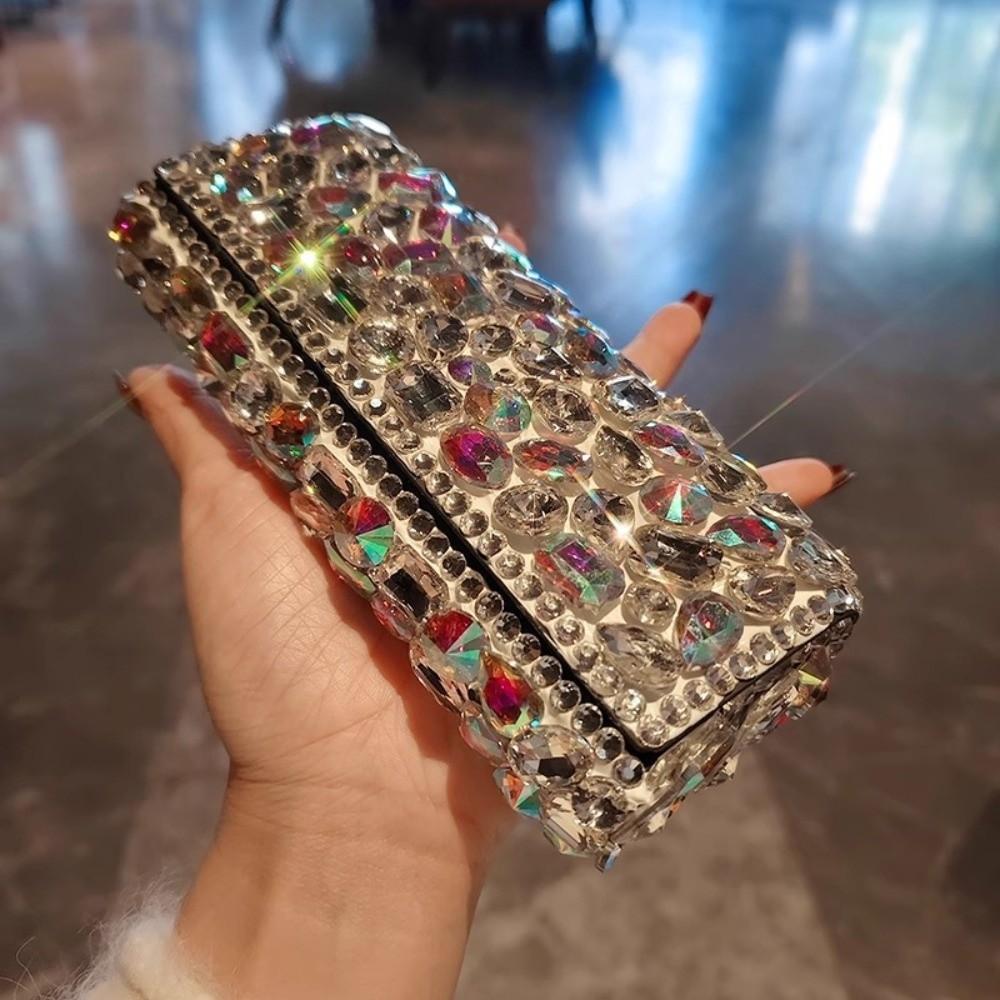 Блестящий Футляр для Очков со Стразами Кожаный Защитный Чехол для Солнцезащитных Очков для Подарков