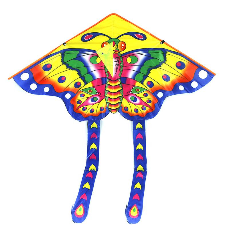 1 комплект, 90*50 см, спортивная бабочка, летающий змей на открытом воздухе, детская игрушка с ручкой