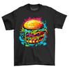 Burger Paint Drip Design T-shirt - Mouthwatering and Artsy! Funny T-shirt, Unise