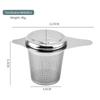 Stainless Steel Tea Infuser and Strainer for Large and Small Leaves