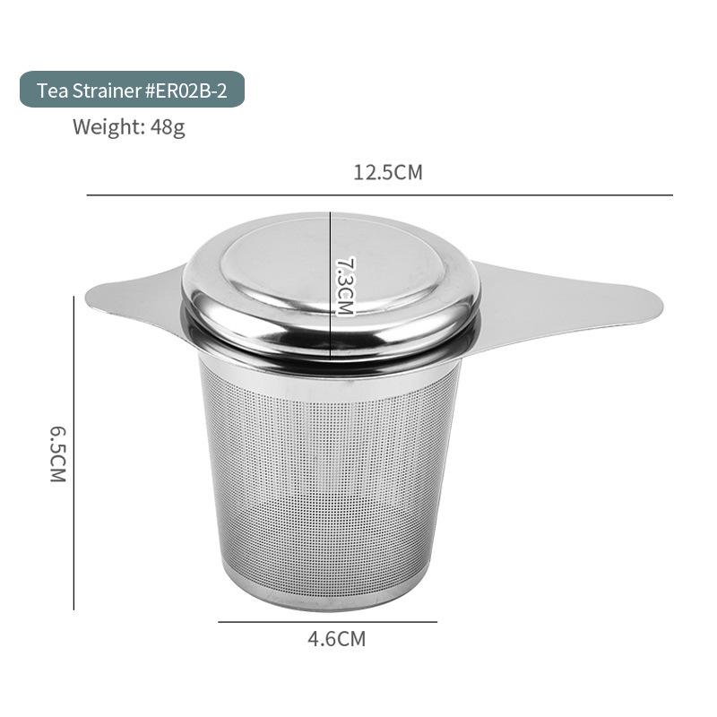 Stainless Steel Tea Infuser and Strainer for Large and Small Leaves