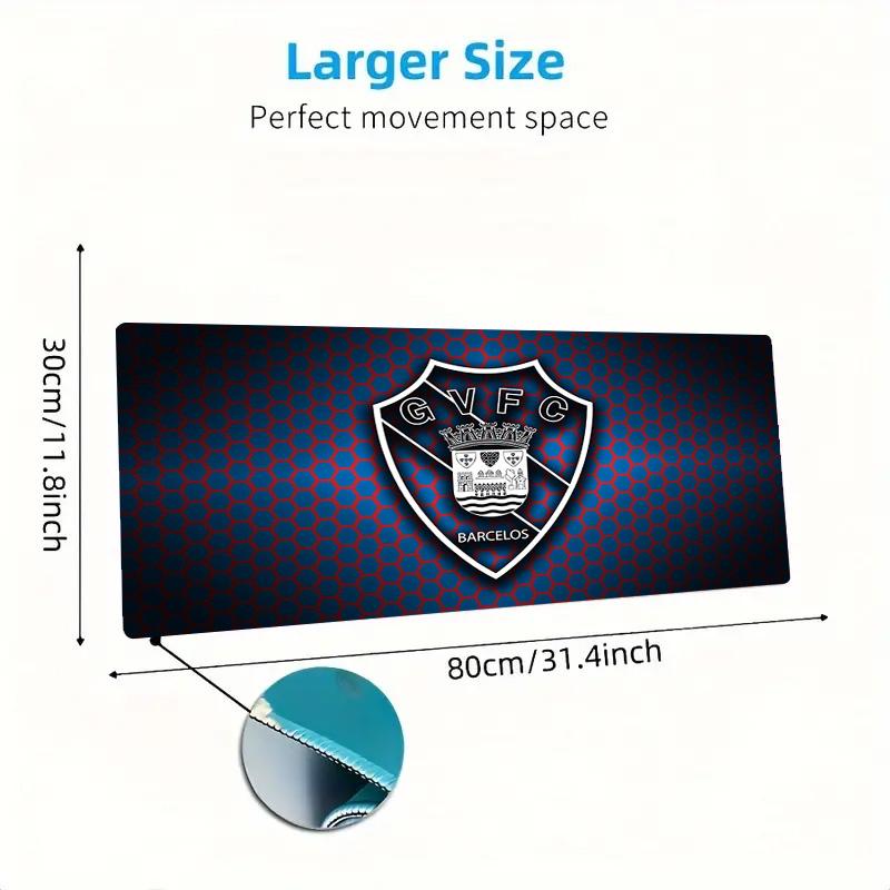 Gil Vicente FC Color Mouse Pad Large Gaming Table Cushion Non-slip Laptop Tablet Big Mousepad XXL Mat Mini PC Playmat With Lock edge