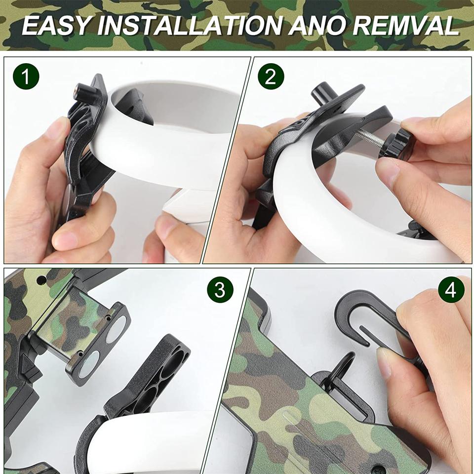 Новое поступление улучшенных аксессуаров для Meta/Oculus Quest 2 Shooting Game Rifle Gun For Quest 2 VR GunStock Enhance Experience