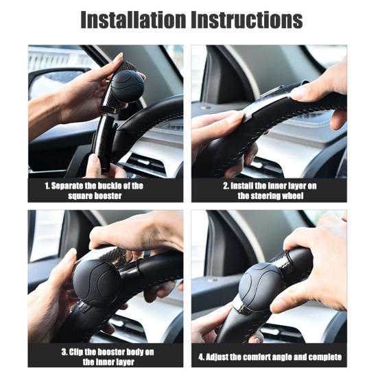 Delicate Car Steering Wheel Booster Labor-saving Sweat-proof One Hand Control