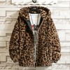 Winter Leopard Print Jacket Loose Comfortable Cotton Padded Jacket Fashion Men's Women's Autumn Warm Jacket Soft Warm