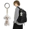 Fur Storage Capsule Portable Souvenirs Keychain Dog Shape Keychain  Memorial Souvenirs