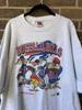 Баффало Биллс НФЛ 90-е Looney Tunes базовый Классическая футболка vtg S-5XL Унисекс Футболка