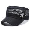 Men Spring Summer Breathable Mesh Baseball Cap Fashion Flat Top Casual Sun Hat Wide Brim Outdoor