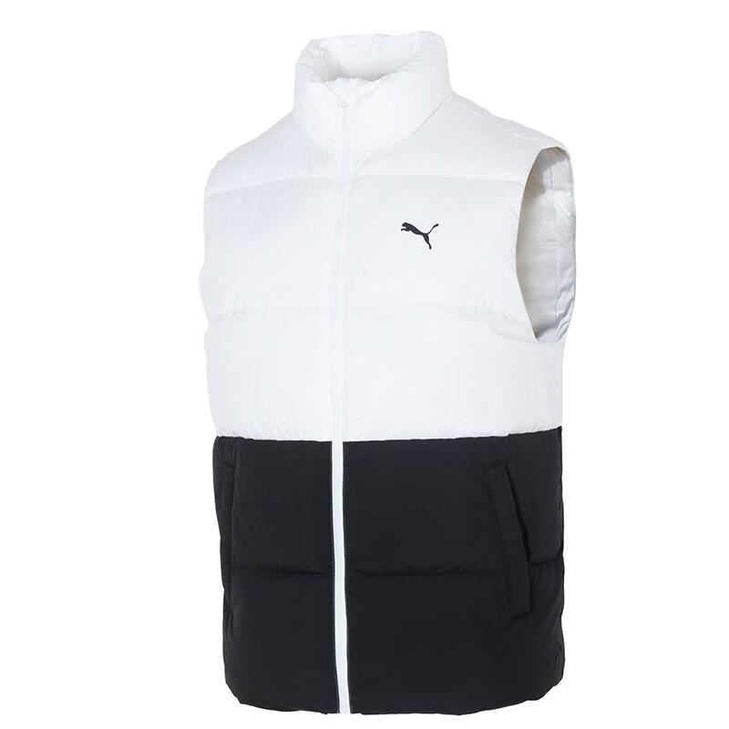 Puma Воротник-стойка, удобный, теплый, модный, пуховый жилет, мужские жилеты, черный, белый 687300-51