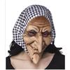 Halloween Masque Latex Pro Sorcière Avec Foulard