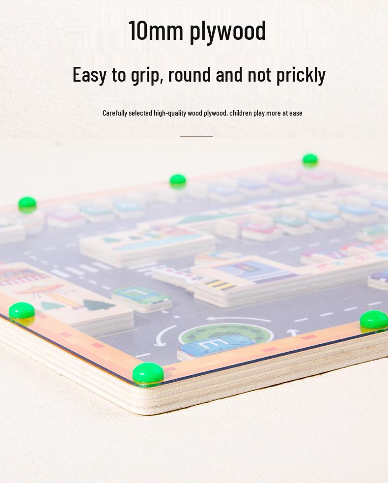 Магнитный лабиринт из букв: Подбор цветов и контроль ручки - головоломка для раннего развития