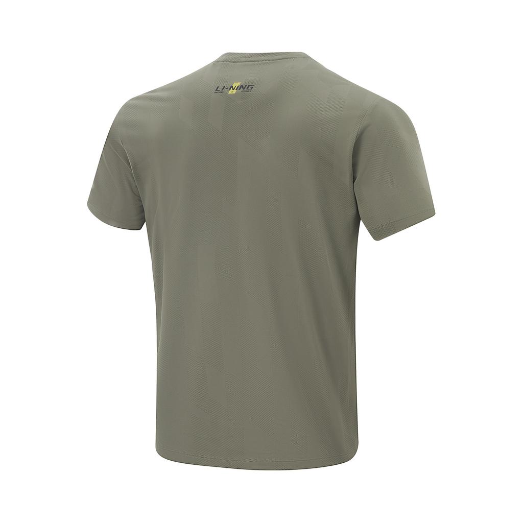 Мужская футболка Li Ning Fitness Series, цвет чайный зеленый, ATSV075-7