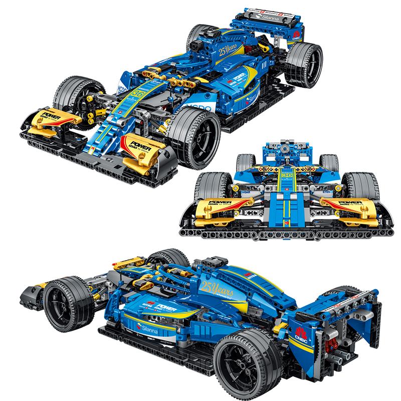 1135 деталей Технический гоночный автомобиль Строительные блоки MOC Набор моделей для детей и взрослых Крутая коллекционная игрушка Подарок