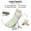 Card Holder Multiple Card Slots Zipper Card Bag Embossed Design Large Capacity Coin Purse Card Bag Wrist Strap Hand-Held Bag With Key Ring