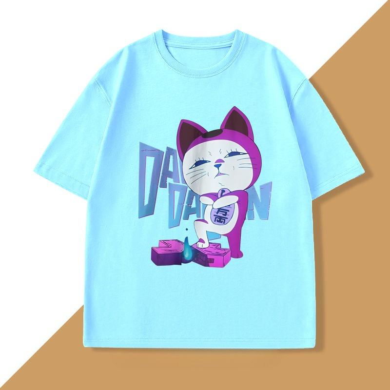 Dandadan Turbo Granny Cat Tshirt for Unisex WOMEN Harajuku Summer Cotton Short Sleeve O Neck Tees Unisex Funny Loose Unisexs Clothes