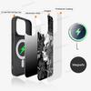 Жуткие узоры в виде черепов Чехол для телефона Магнитный чехол Для IPhone 16 14 13 12 11 15 Pro Max Plus Для Magsafe Беспроводная зарядка Чехол