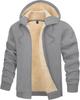 Warm Windproof Thick Crew Solid Casual Light Size M Men's Sweatshirt, Neck, Color, Cotton, Gray,