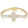 WUIHA Vintage 100% 925 Sterling Silver VVS1 D Color Real GRA Moissanite Diamonds Wedding Engagement Bracelet Bangle Fine Jewelry
