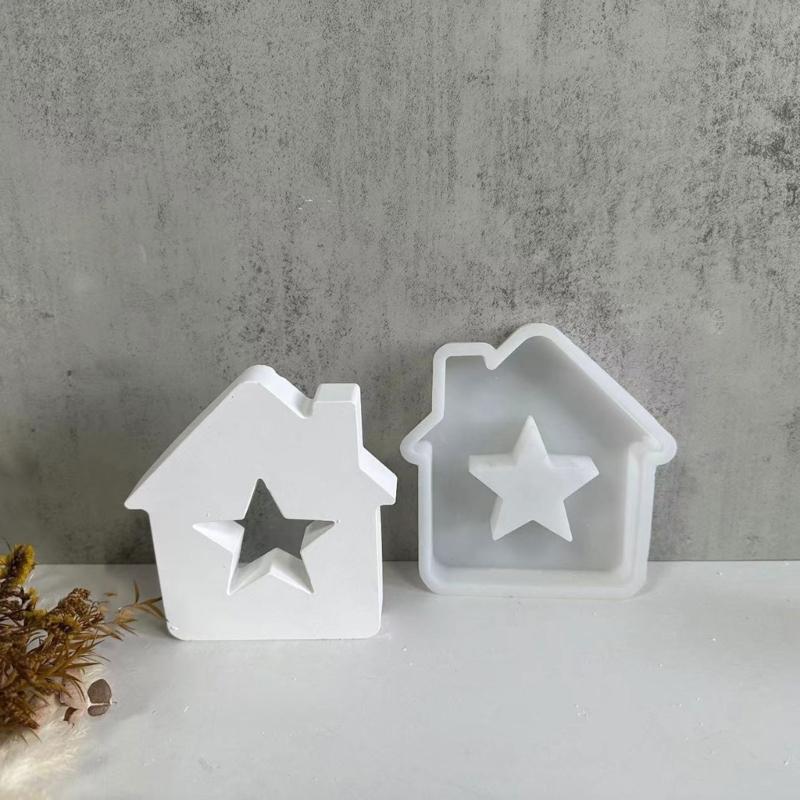 Формы из смолы Star House Формы из смолы Love House для изготовления свечей, художественных изделий, украшений для комнат, украшений для тортов, помадки