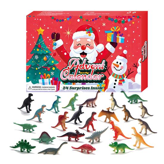 Рождественский адвент-календарь с 24 фигурками животных, ежедневный обратный отсчет до Рождества для детей, интерактивное развлечение для родителей и детей, коллекция подарков